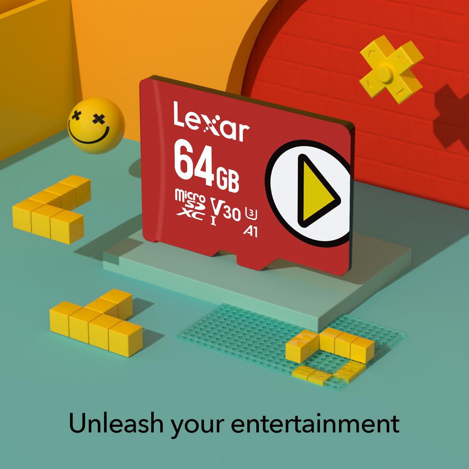 Lexar 64GB PLAY microSDXC UHS-I Memory Card