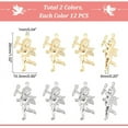 thumbnail image 5 of 32Pcs Angel Cupid Matte Pendants Stainless Steel and Golden Small Hole Dangle Charm for DIY Jewelry Making, 5 of 7