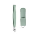thumbnail image 4 of Universal Nose Hair Trimming Tweezers Round Tipped Tweezers for Facial Nasal Green with Pouch, 4 of 10