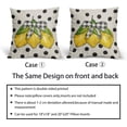 thumbnail image 6 of Summer Pillow Covers 18x18 Inch Yellow Lemon Polka Dot Decorative Throw Pillow Covers Set of 2 Rustic Pillowcases Farmhouse Cotton Linen Cushion Covers for Couch Bed Spring Summer Lemon Home Decor, 6 of 6