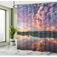 thumbnail image 5 of Ambesonne Blue Shower Curtain, Reflections on Water View, 69"Wx75"L, Blue, 5 of 5