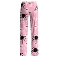 thumbnail image 5 of Halloween Pajamas Women Stretch Lounge Pants Comfy Drawstring Printed Wide Leg Trousers Halloween Pantscasual Elastic Waist, 5 of 6