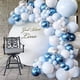 thumbnail image 4 of Arco de globos de cumpleaños azul, kit de guirnalda de globos de macarrón azul, decoraciones de fiesta con globo de látex azul blanco para fiesta de cumpleaños, decoración de boda, 4 of 5