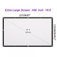 thumbnail image 2 of Écran de Projection 60 Pouces 16 9 HD Pliable Anti-Pli Projecteur Portable Écran de Films pour Cinéma Maison Support Extérieur Intérieur Projection Double Face, 2 of 8