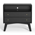 thumbnail image 3 of Alpine Furniture Flynn Large Nightstand, Black, 3 of 5