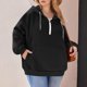 thumbnail image 4 of HongQid Womens Sweatshirts Quarter Half Zip Pullover Oversized Hoodies Fall Fashion Winter Jackets Pullover, 4 of 4