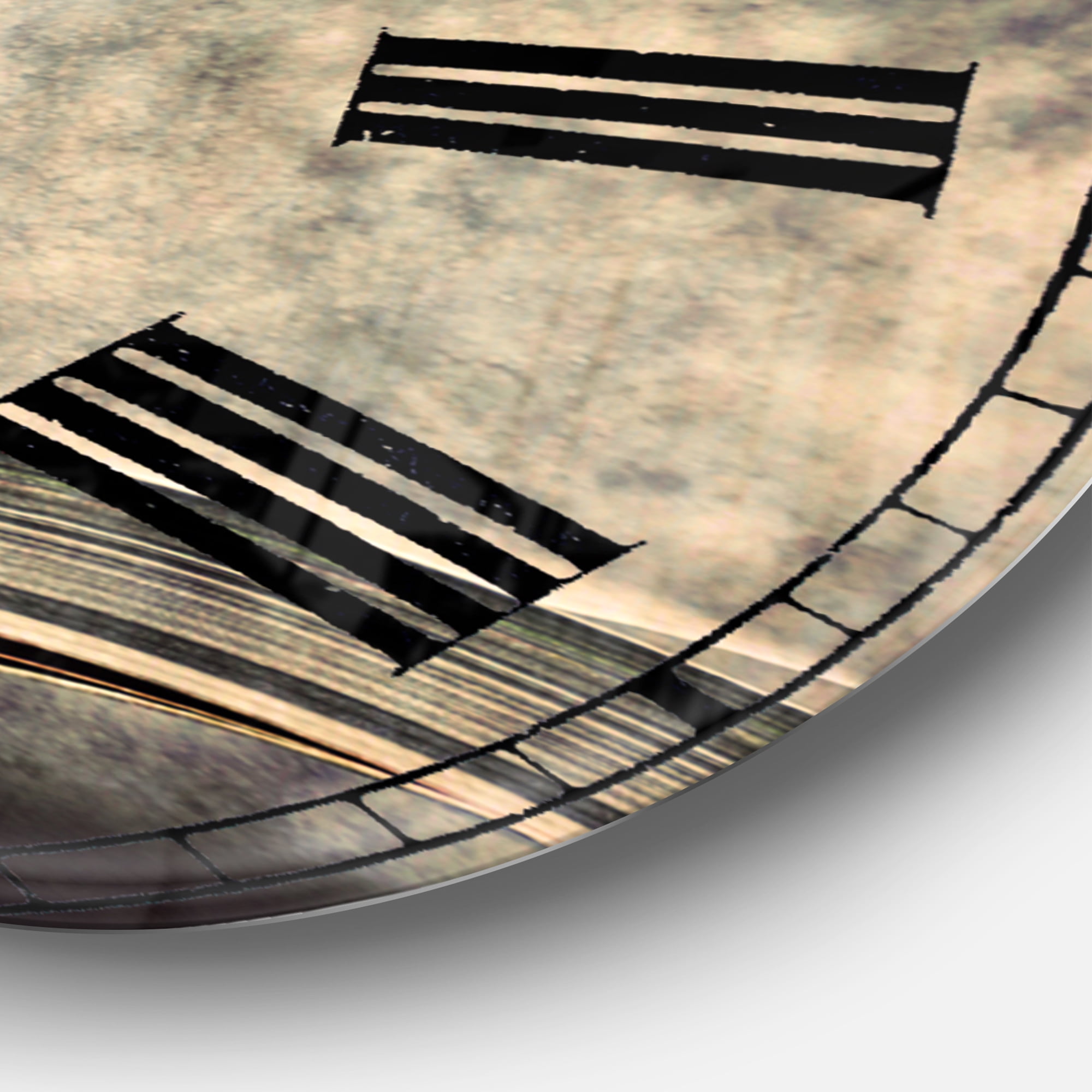 Designart 'Red Rose Inside the Book' Metal Wall Clock