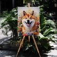 thumbnail image 4 of Welcome Spring Summer Shiba Inu Portrait Flower Blue Sky Vertical Matte Canvas Poster Shibas Dog Lovers Gifts Idea Wall Art Home Decor - 12001, 4 of 5