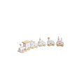 thumbnail image 2 of Wooden Christmas Train Set with Locomotive & 4 Carriages - Colorful Holiday Decor for Mantel, Table, or Shelf, 2 of 8