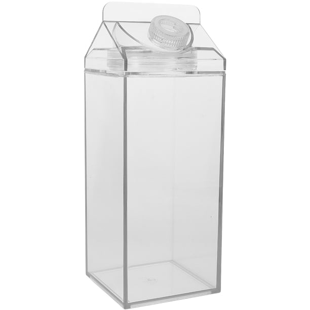 Botella de agua de cartón de leche, botella de agua a prueba de fugas, botella de jugo reutilizable portátil
