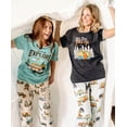 thumbnail image 5 of Lazy One Women's Pajama Set, Short Sleeves with Cute Prints, Relaxed Fit, Road Trip, National Parks, 5 of 7
