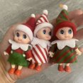 thumbnail image 3 of Adorno de muñeco elfo de estantería de feliz Navidad, decoraciones navideñas para el hogar, adornos navideños, suministros para fiestas navideñas, feliz año nuevo, 3 of 4