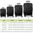 thumbnail image 5 of Travel Luggage Cover Suitcase Protector Fits 18-32 Inch Luggage Wheel Covers Patterned Travel Related Items Flower Luggage Protector Elastic Luggage Anti-scratch Suitcase Cover XL, 5 of 7