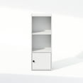 thumbnail image 4 of Furinno Luder 3-Tier Standing Shelf Bookcase with 1 Door Storage Cabinet,, White, 4 of 6
