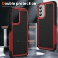 thumbnail image 4 of ELEHOLD Case for Samsung Galaxy A15 Rugged Heavy Duty Hard PC Shockproof Protective Case Non-Slip Drop-Protection Durable Protection Slim Fit Cover for Samsung Galaxy A15,Red, 4 of 7