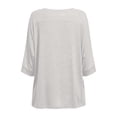 thumbnail image 4 of Womens Summer Shirts Plus Size Batwing Sleeve Versatile Neck Oversized Tshirts for Women White XL, 4 of 7