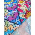 thumbnail image 4 of 1pc Mandala Print Beach Towel, Red Violet Microfiber Soft Absorbent Swimming Towel For Outdoor, 4 of 5