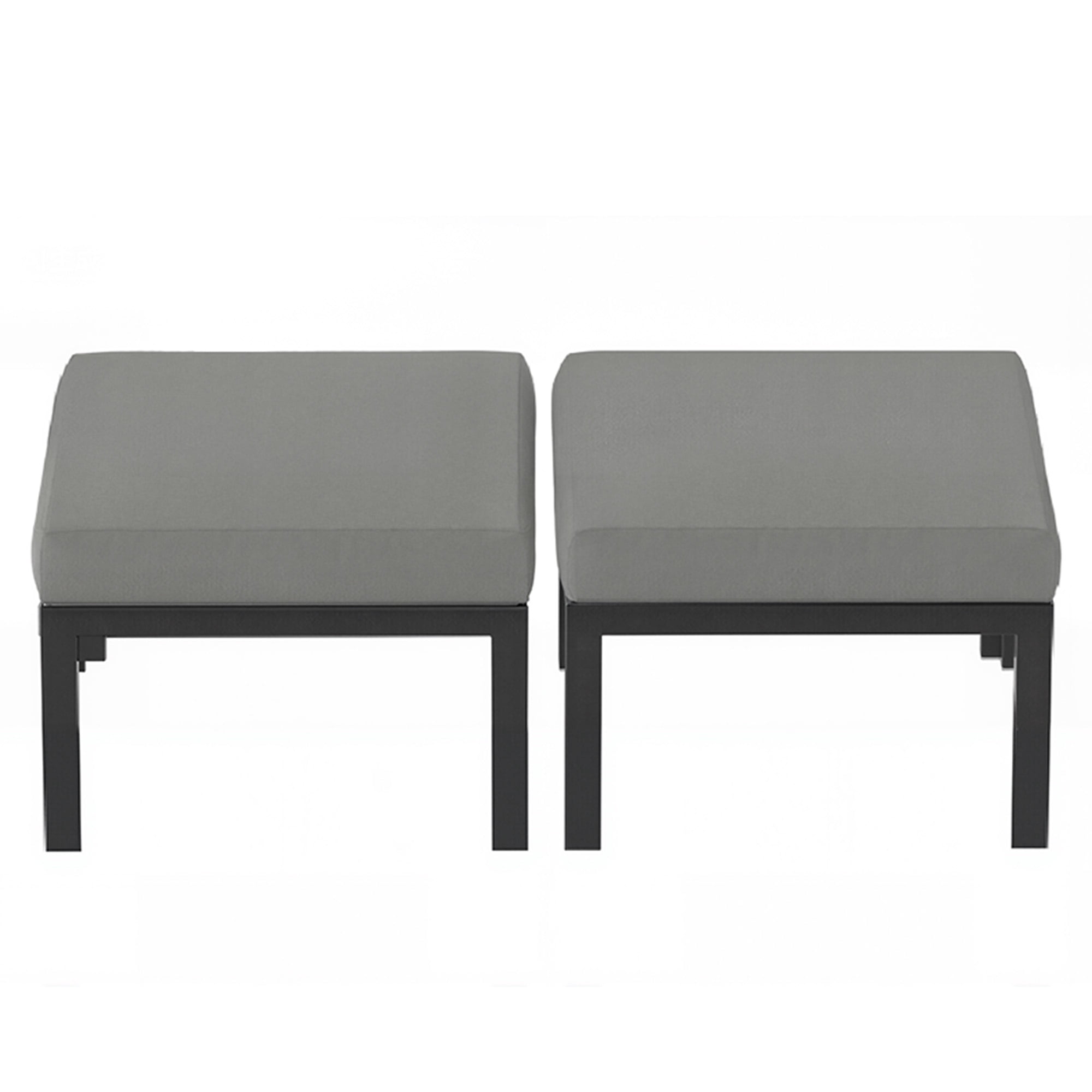 Homrest Aluminum Outdoor Ottoman Set Grey