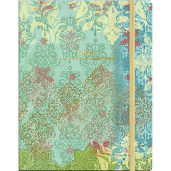 Lang Companies, Bohemian Monthly 2026 Planner, 7.5'' X 9.75'', 17-Month Calendar with Stapled Binding