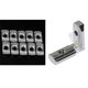 thumbnail image 2 of 100x M5 tuerca martillo conector de aluminio de acero al carbono y ranura en T de 20 piezas esquina Interior en forma de L Co, 2 of 5