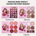 thumbnail image 3 of CHUANK URTAM 43 Color Book Eye Shadow Plate Matte Pearlescent Powder Blusher Contour Highlight Multi-function Facial Makeup Comprehensive Palette Lady Gift, 3 of 7