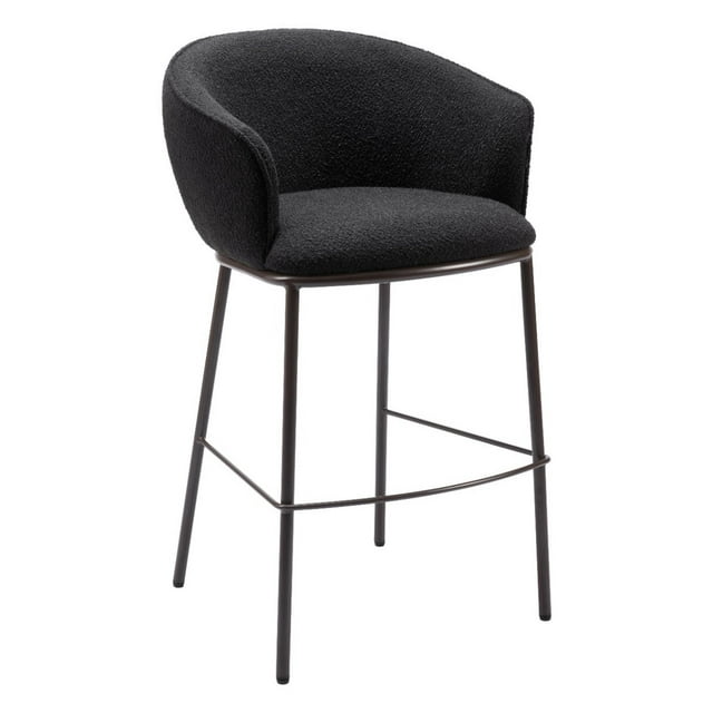 Banco de Bar Kessa Muebles Essen Negro 62 x 104 x 62 cm