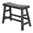 thumbnail image 1 of Pemberley Row Mahogany Black Bench Rectangular 33" Unassembled, 1 of 5