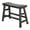 Black, variant on Sunny Designs Marina 24" Mahogany Wood Bench in Beach Pebble Beige