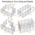thumbnail image 3 of Pet Playpen HOMIDEC para animales pequeños, alambre de bricolaje, 48 x 24 x 41 cm, 3 of 9