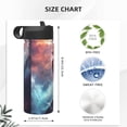 thumbnail image 4 of Uemuo Dramatic Shark Attack Print 18oz Sports Insulated Kettle, Water Bottle, Outdoor Sports Bottle, Insulated Hydration Bottle with Handle & Flip Straw, 4 of 8
