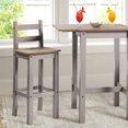 thumbnail image 2 of Wood Bar Height Dining Chair (Set of 2) Corona Gray | Furniture Dash COG118, 2 of 5