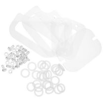 SEWCHICS Clear Acrylic Hamster Cage Accessories Set with Plastic Screws and Nuts for Small Setup