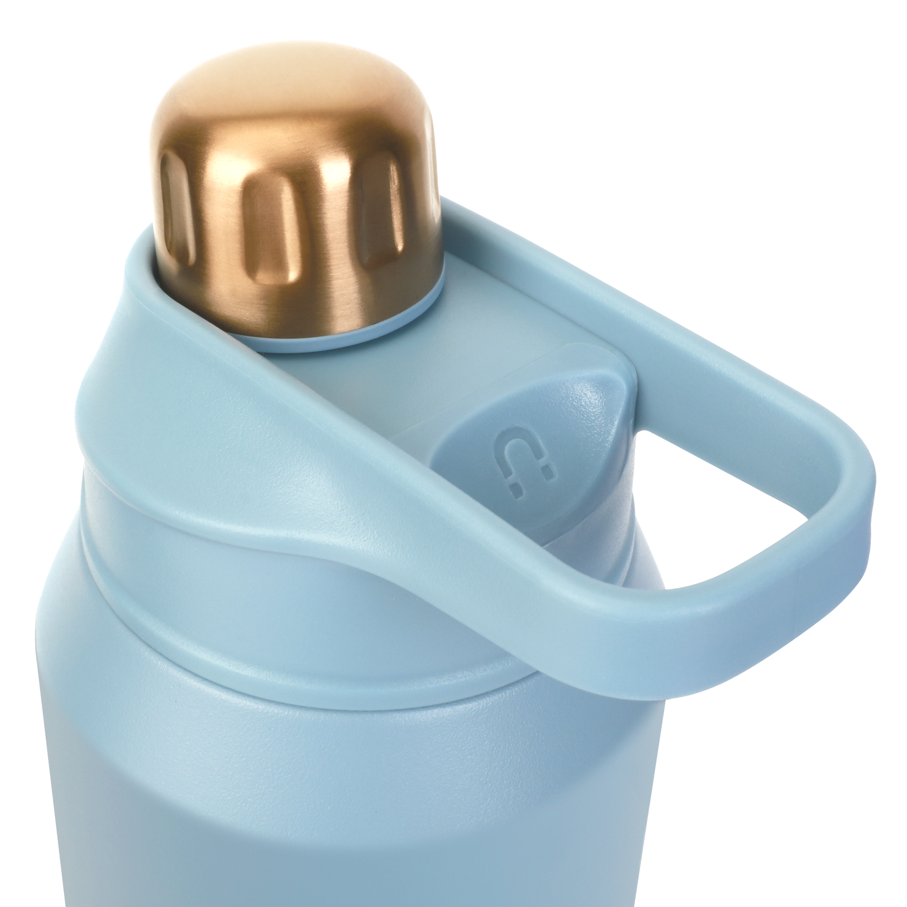 Swiss Tech Flasche Cresta Blue 20oz Magnetic Cap Water Bottle, Triple-Wall Stainless, BPA-Free