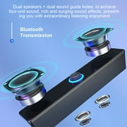 Dalazy Wireless Speaker Bluetooth-compatible Dual Horn Bar Sound Subwoofer Loudspeaker Soundbar Theatre TV High Volume PC Music Player 350T