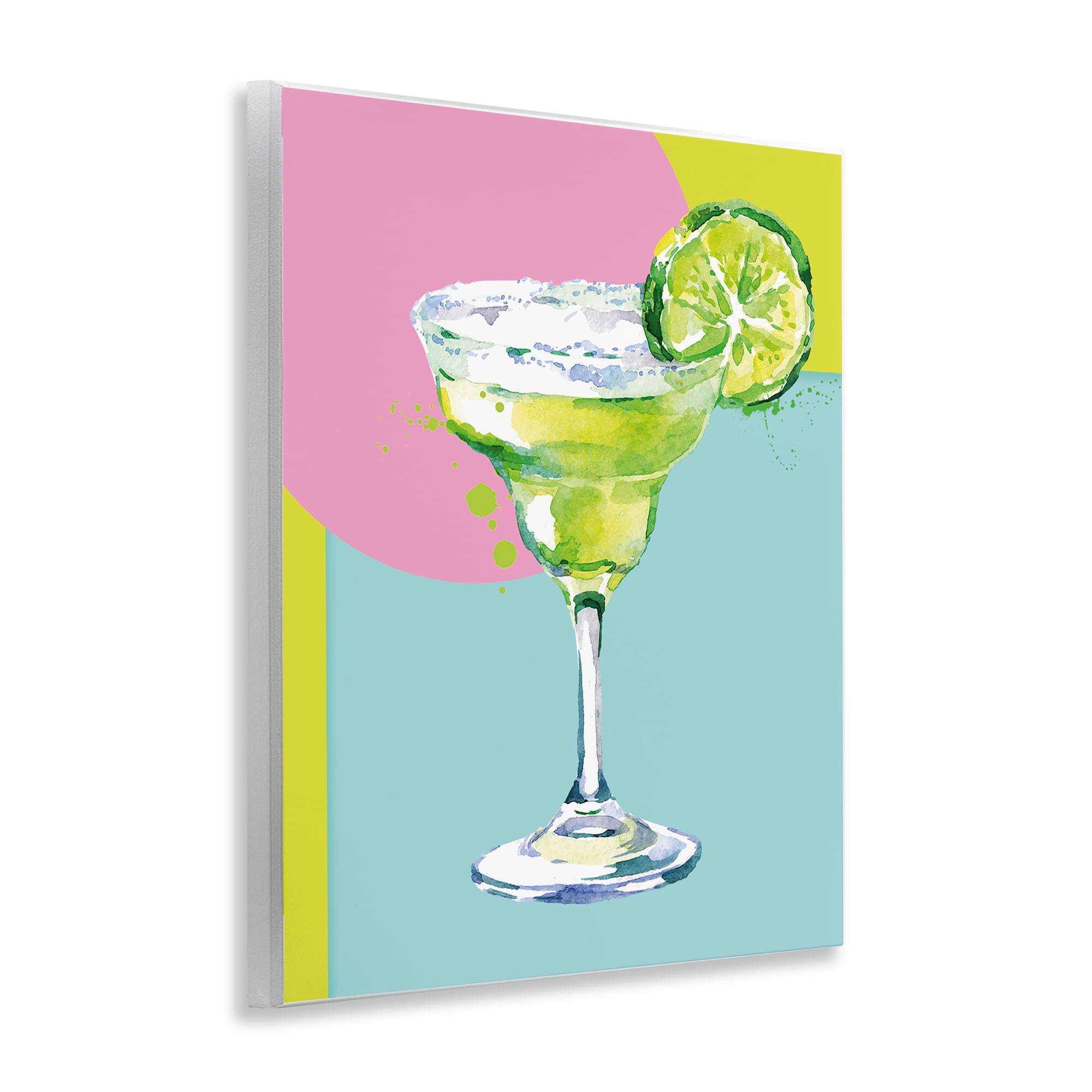Stupell Industries Cocktail with Lime Slice Food & Beverage Painting Unframed Art Print Wall Art, 11 x 14