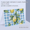 thumbnail image 3 of Yayeee Toggle Light Switch Wall Plate 2-Gang 4.56"x4.48" Decorative Outlet Cover, Cartoon Plaid Lemon, 3 of 7