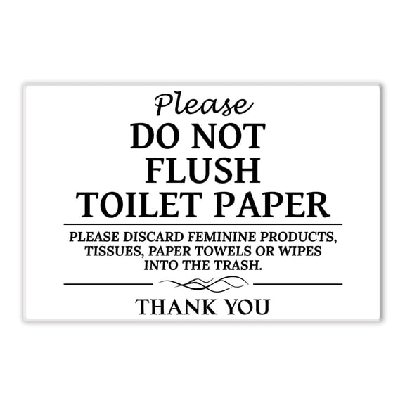 Don't Flush Acrylic Sign