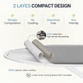 thumbnail image 2 of Ironing Board Cover and Pad 15X54“ - Extra Thick Natural Cotton, Scorch & Stain-Resistant Padding, Standard Size Iron Board Cover with Metal Fasteners Heavy Duty Elastic Edge, Heatproof, 2 of 7