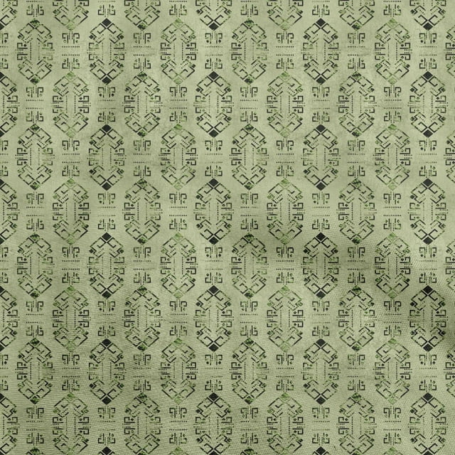 oneOone Georgette Viscose Light Green Fabric Abstract Craft Projects Decor Fabric Printed By The Yard 42 Inch Wide