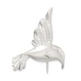 thumbnail image 1 of 925 Sterling Silver Satin Finish Diamond Cut Humming bird Pin, 1 of 2