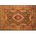 thumbnail image 1 of Ahgly Company Indoor Rectangle Medallion Orange Traditional Area Rugs, 4' x 6', 1 of 1
