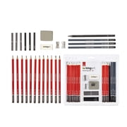 Kingart Studio, Artist Sketch and Drawing Pencil Art Set Kit, Set of 26, All levels of expertise
