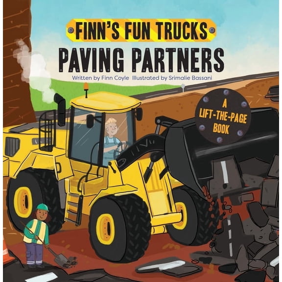Finn's Fun Trucks Paving Partners: A Lift-The-Page Truck Book, (Board Book)