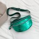 thumbnail image 1 of Bolsa De Pecho Bolso de pecho con patrón de cocodrilo, Bolso de cintura de señora con cadena gruesa informal para el trabajo (verde), 1 of 8