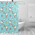 thumbnail image 3 of Hello Kitty Shower Curtains for Bathroom, Kids Shower Curtain Sets Waterproof Fabric Cloth Bath Curtains with 12 Hooks 72x72 inch, 3 of 7