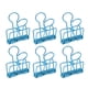 thumbnail image 5 of 50 clips huecos para carpetas de papel de metal para documentos, informes de prueba, color azul, 5 of 9