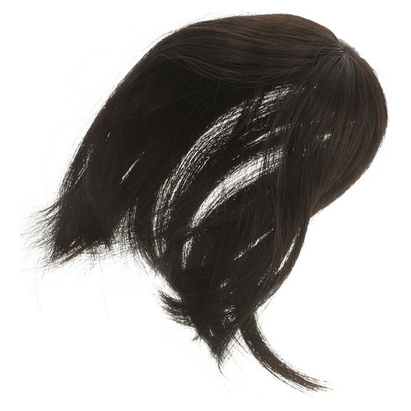 KAKOWELY Topper Hair Piece Human Hair Dark Brown 1Pack