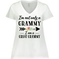 thumbnail image 3 of Inktastic I'm Not Only a Grammy I'm a Great Grammy with Flowers Women's Plus Size V-Neck T-Shirt, 3 of 5