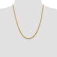 thumbnail image 4 of 10K Yellow Gold Rope Chain Styles Necklace 4 mm Diamond-Cut 22 inch, 4 of 4