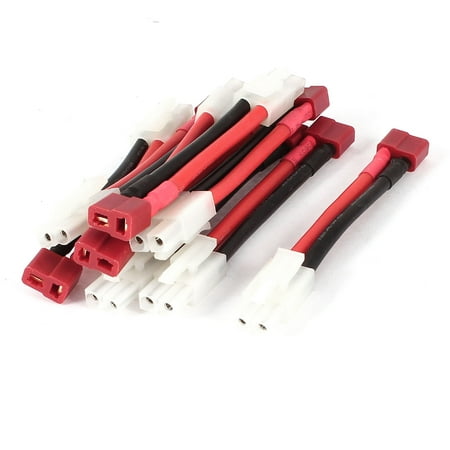 Lipo Trx Plug - 10Pcs 10cm 12AWG TRX Male to T-Plug Female Connector Wire for Lipo Battery